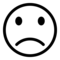 Frowning Face emoji on Emojidex